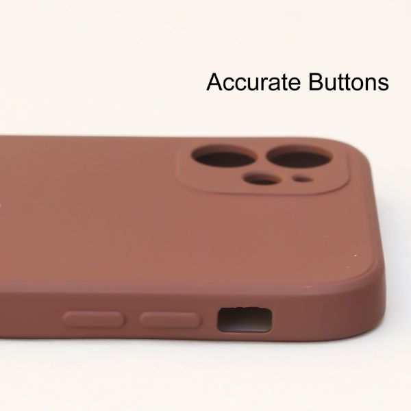 Dark Brown Candy Silicone Case for Apple Iphone 12 Mini