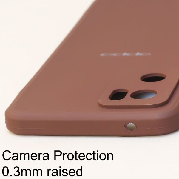 Dark Brown Candy Silicone Case for Oppo reno 6