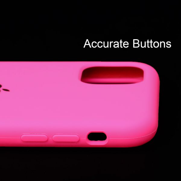 Hot Pink Original Silicone case for Apple iphone 11 Pro