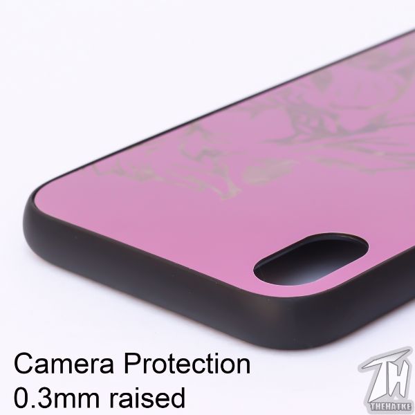 Purple Lion mirror Silicone Case for Apple Iphone X/Xs