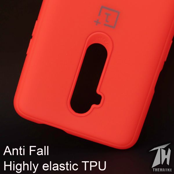 Red silicone case for Oneplus 7t Pro