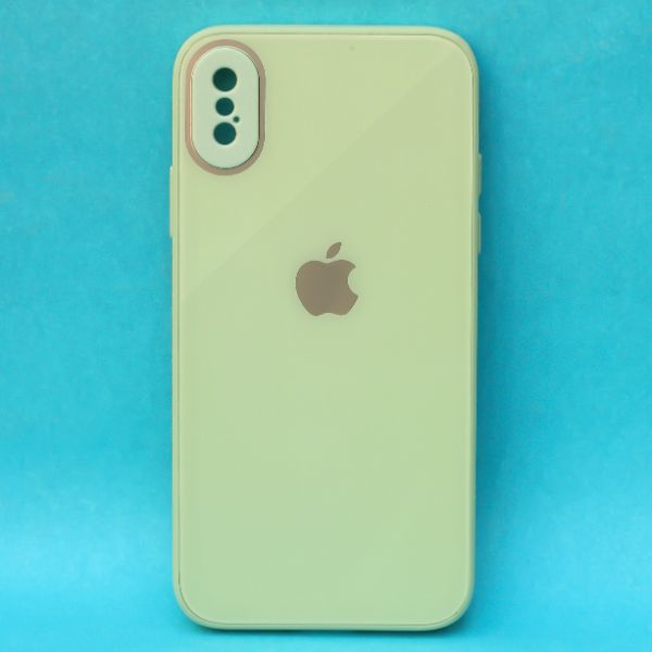 Light green camera Safe mirror case for Apple Iphone Xs Max