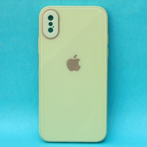 Light green camera Safe mirror case for Apple Iphone Xs Max