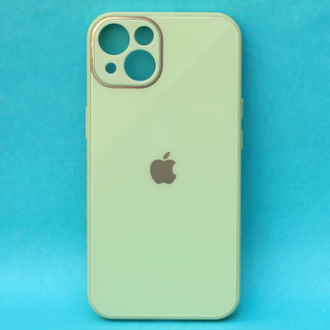 Light green camera Safe mirror case for Apple Iphone 13