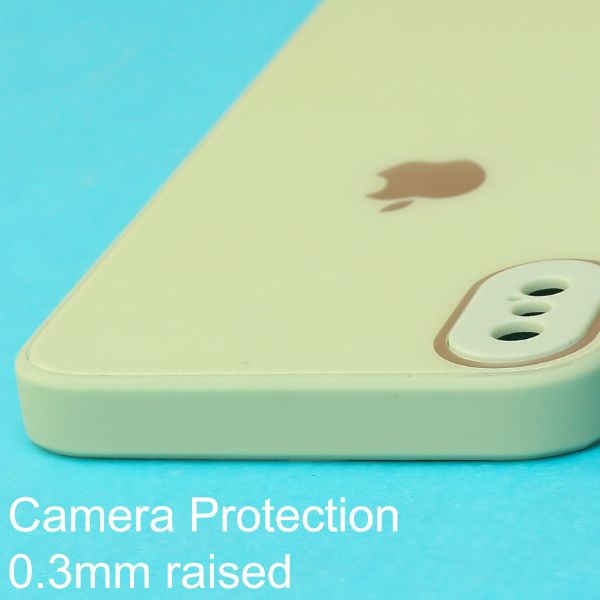 Light green camera Safe mirror case for Apple Iphone Xs Max