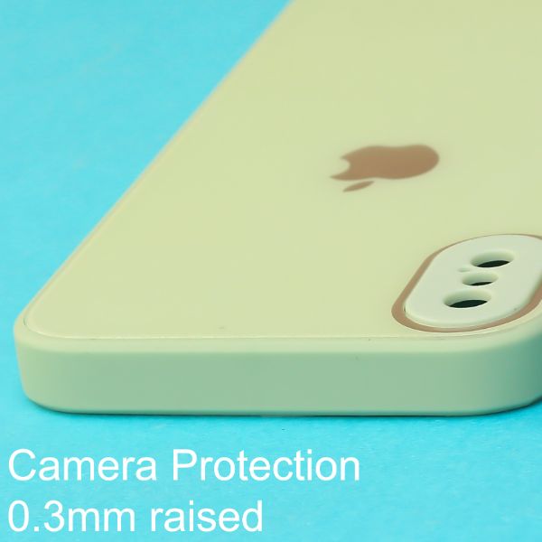 Light green camera Safe mirror case for Apple Iphone X/Xs