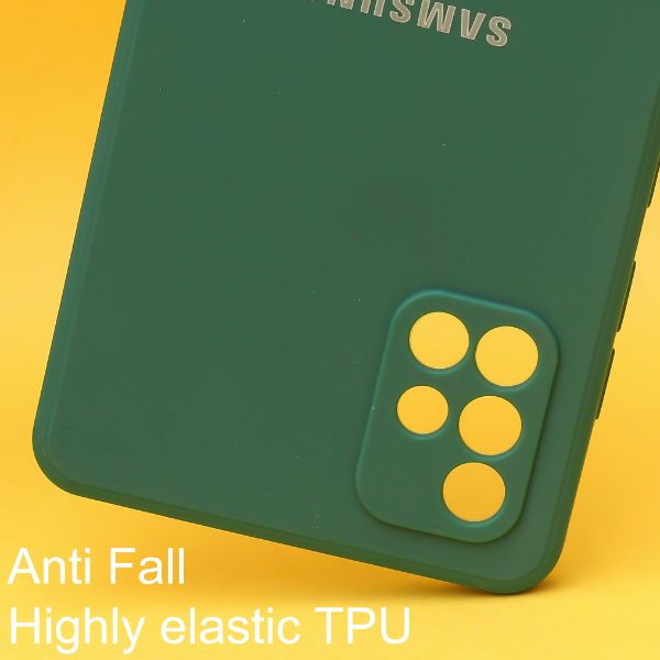 Dark Green Candy Silicone Case for Samsung A71