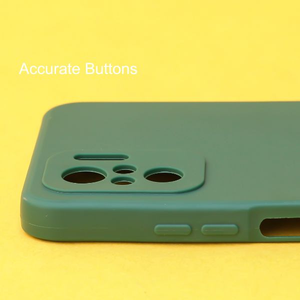 Dark Green Candy Silicone Case for Redmi Note 10 4g