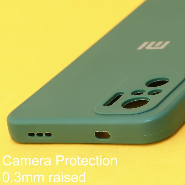 Dark Green Candy Silicone Case for Redmi Note 10 4g