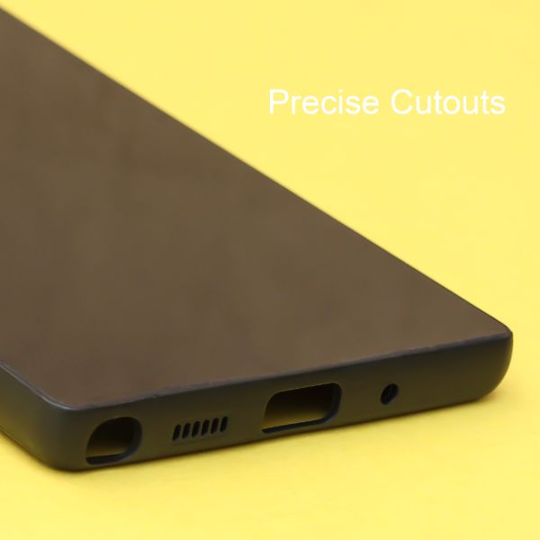 Black mirror Silicone  case for Samsung Note 10 Plus