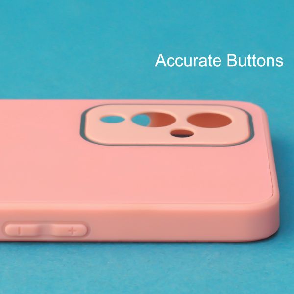 Pink camera Safe mirror case for Oneplus 9