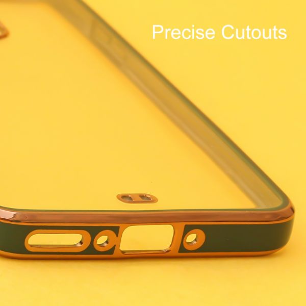 Dark Green Electroplated Transparent Case for Oneplus 7 Pro