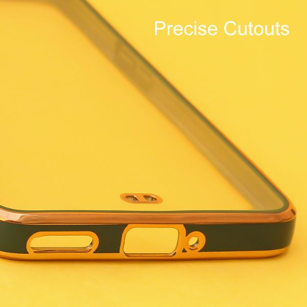 Dark Green Electroplated Transparent Case for Oneplus 9 Pro