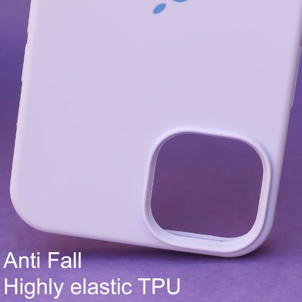 Purple Original Silicone case for Apple iphone 14 Plus