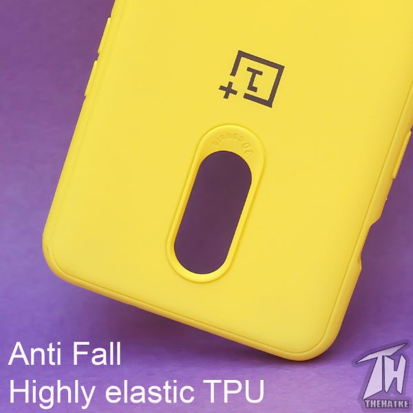 Yellow Silicone Case for Oneplus 6t