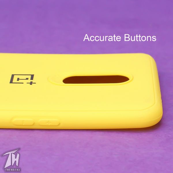 Yellow Silicone Case for Oneplus 7