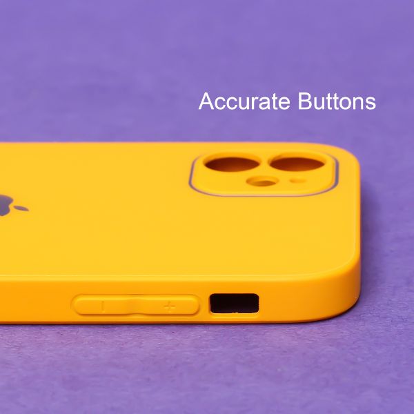 Yellow camera Safe mirror case for Apple Iphone 11