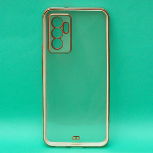 White Electroplated Transparent Case for Vivo V23E