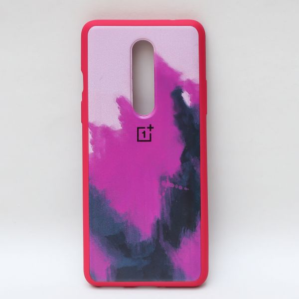 Roseate oil paint mirror case for Oneplus 8