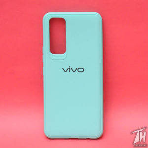 Light Blue Silicone Case for Vivo V20 SE