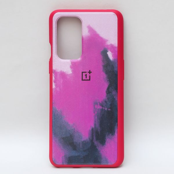 Roseate oil paint mirror case for Oneplus 9