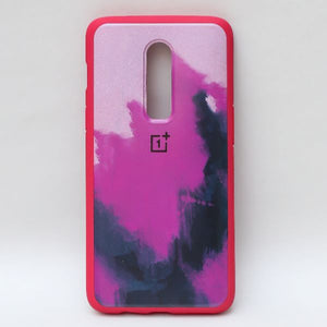 Roseate oil paint mirror case for Oneplus 6