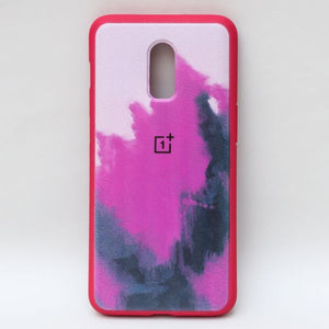 Roseate oil paint mirror case for Oneplus 6T