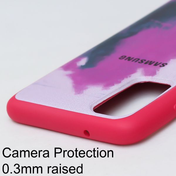 Roseate oil paint mirror case for Samsung S20