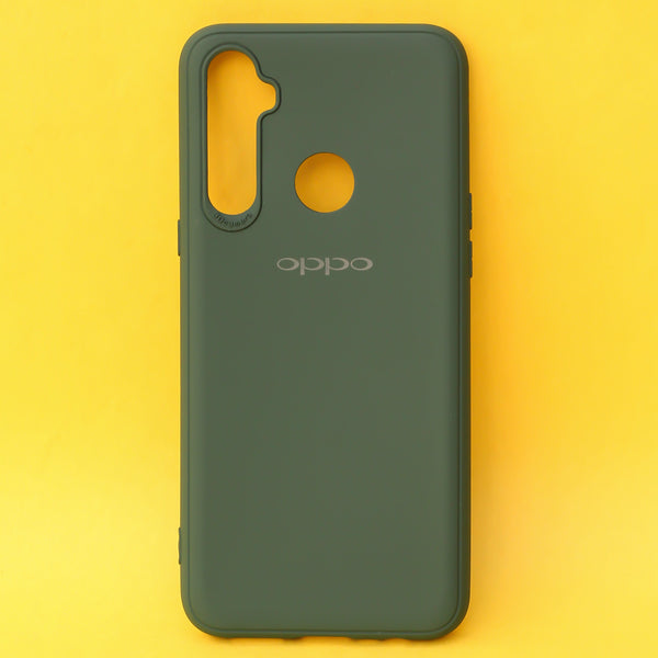 Dark Green Silicone Case for Realme Narzo 10A