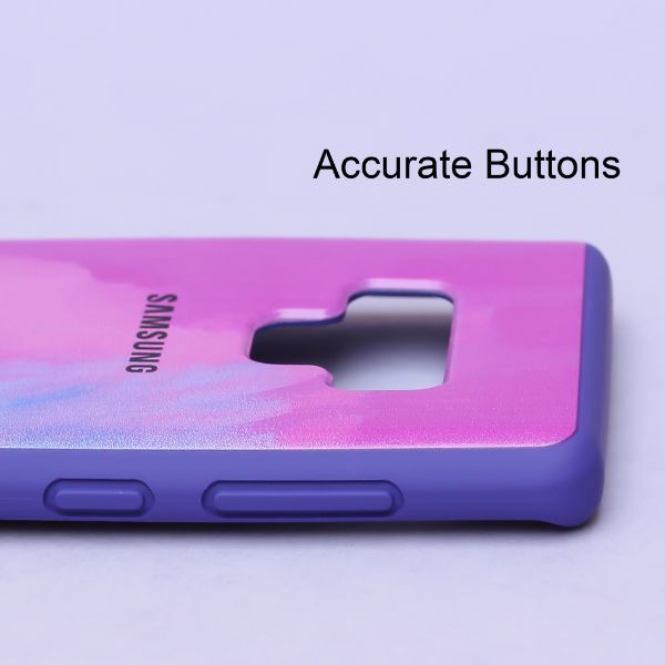 Magenta oil paint mirror case for Samsung Note 9