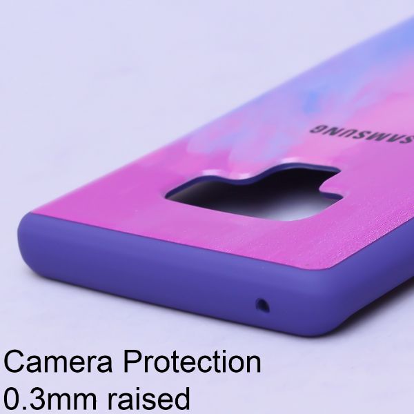 Magenta oil paint mirror case for Samsung Note 9