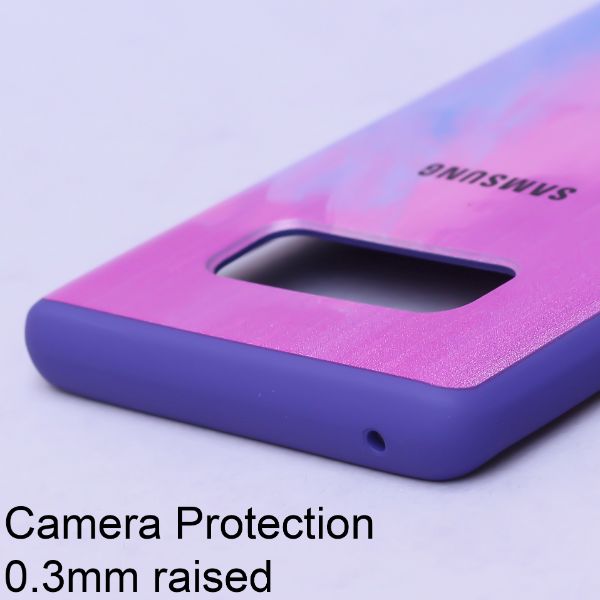 Magenta oil paint mirror case for Samsung Note 8