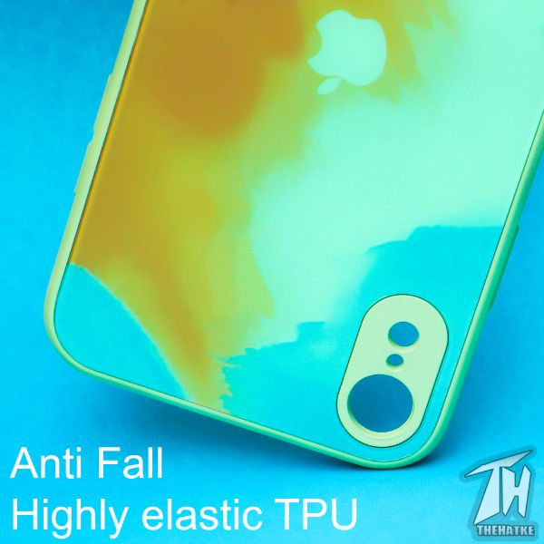 Ocean oil paint mirror case for Apple iphone XR