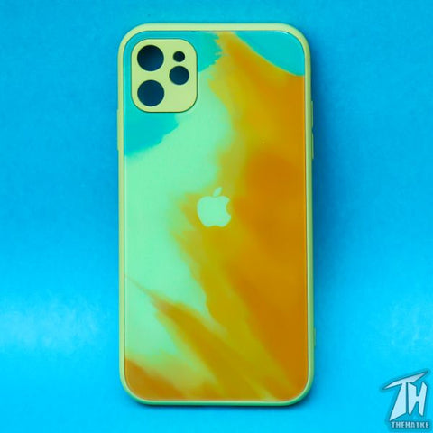 Ocean oil paint mirror case for Apple iphone 12