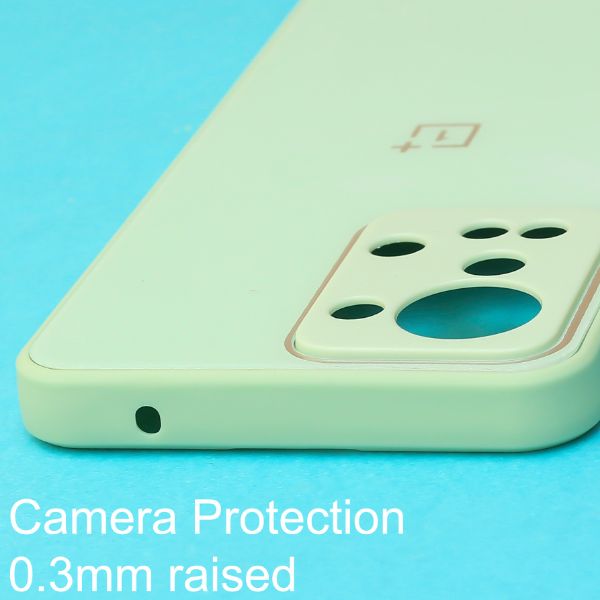 Light Green camera Safe mirror case for Oneplus Nord 2T