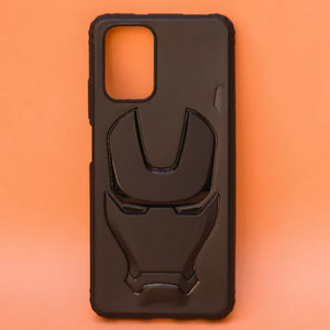 Ironman Engraved logo silicon Case for Redmi note 10 Pro