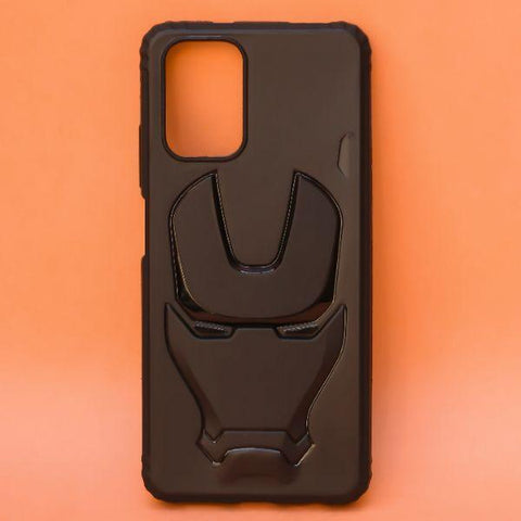 Ironman Engraved logo silicon Case for Redmi note 10 Pro Max