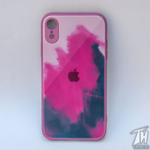 Roseate oil paint mirror case for Apple iphone XR