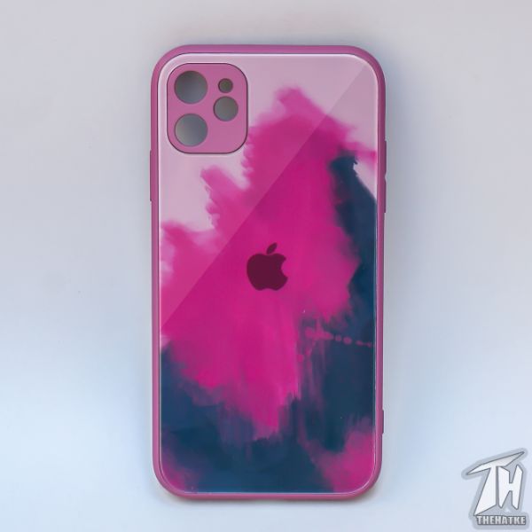 Roseate oil paint mirror case for Apple iphone 11