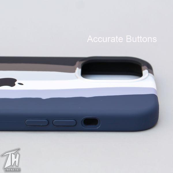 Monochrome Silicone Case for Apple iphone 13 mini