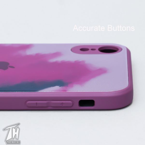 Roseate oil paint mirror case for Apple iphone XR