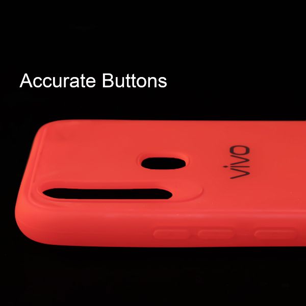 Red Silicone case for Vivo y17