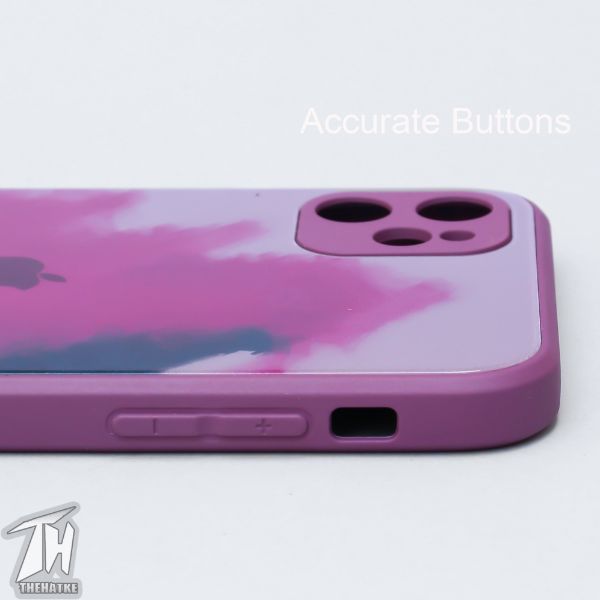 Roseate oil paint mirror case for Apple iphone 11