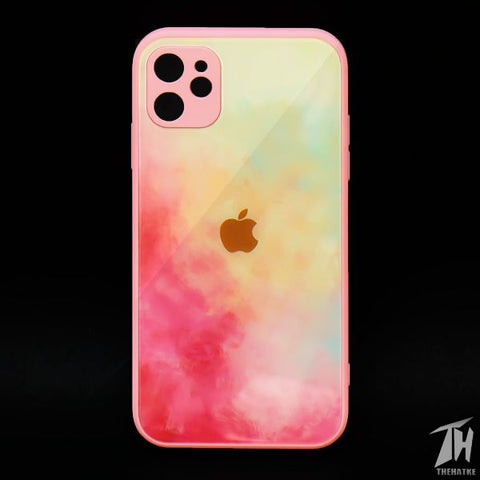 Magma oil paint mirror case for Apple iphone 12