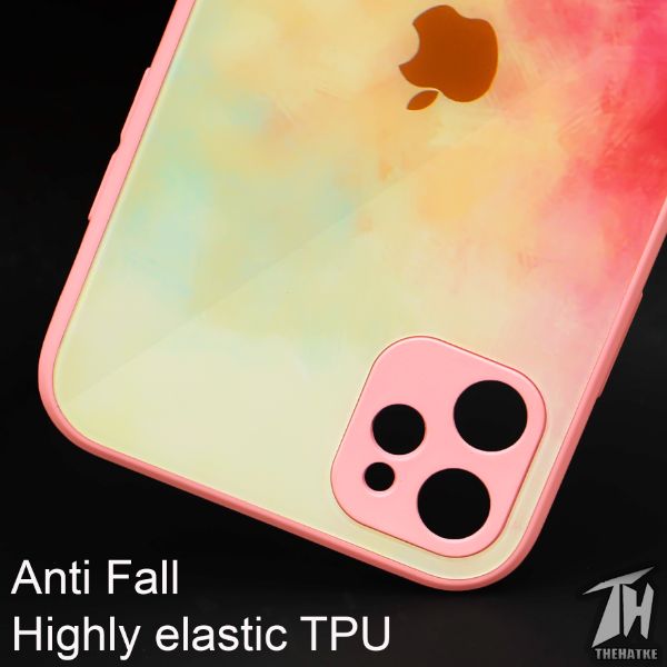 Magma oil paint mirror case for Apple iphone 12