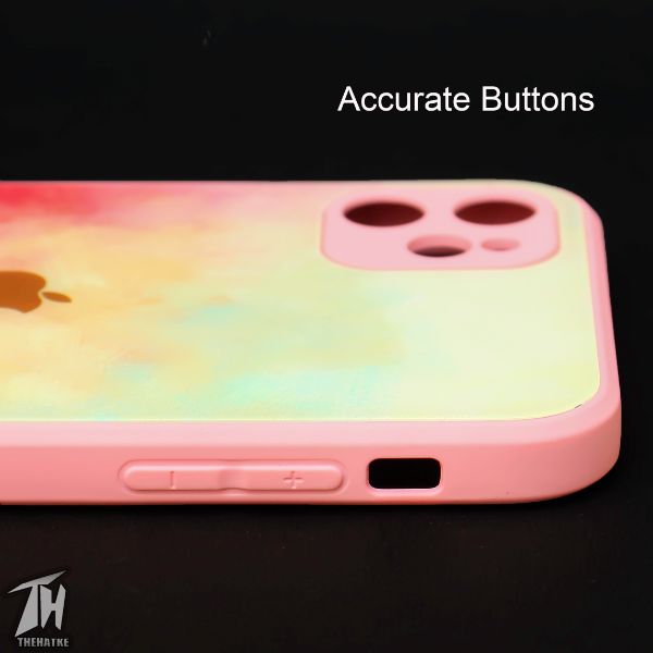 Magma oil paint mirror case for Apple iphone 12