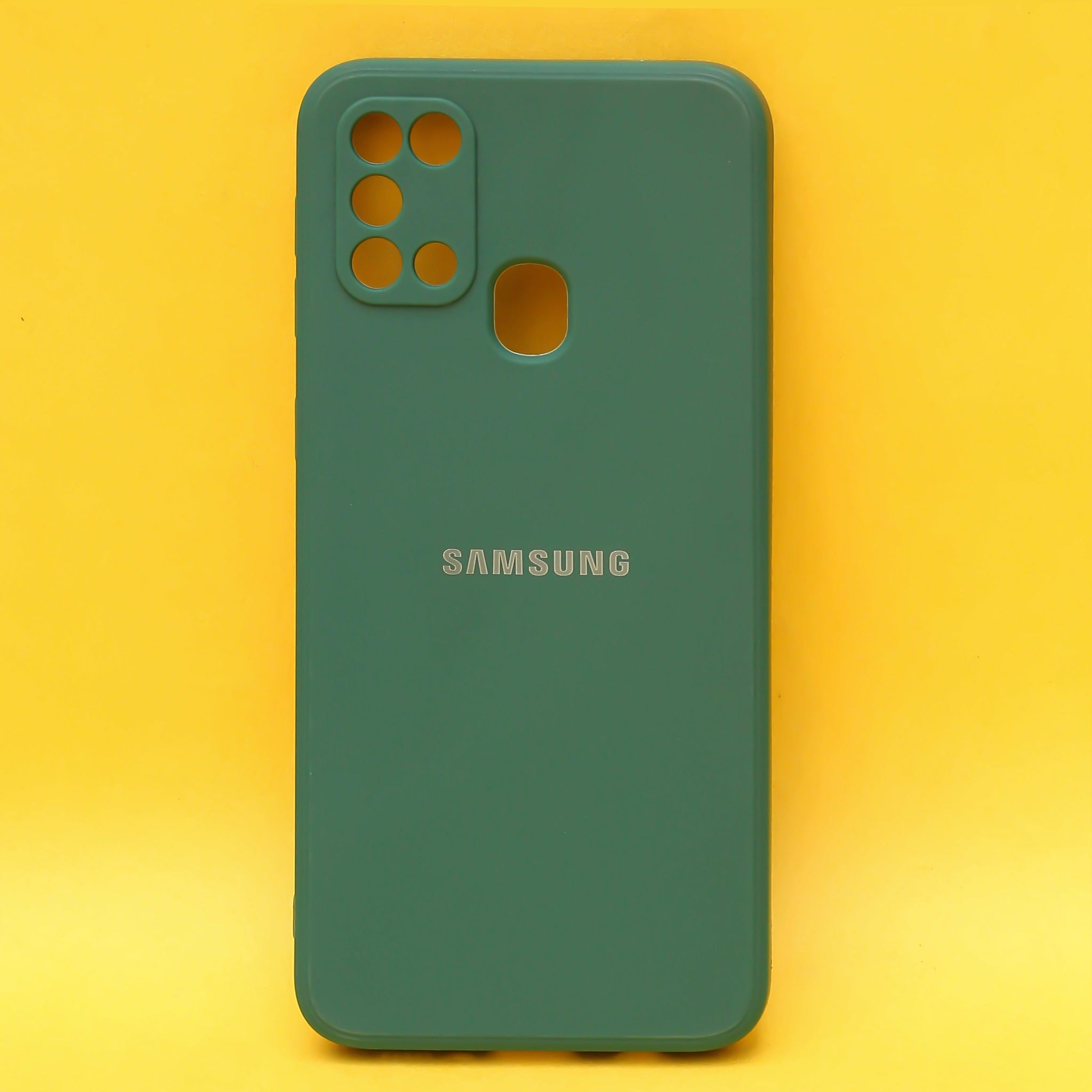 Dark Green Candy Silicone Case for Samsung M30s