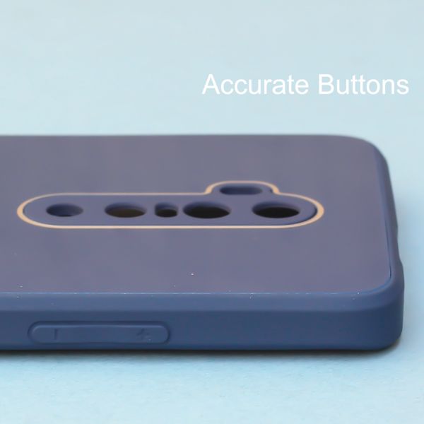 Dark Blue camera Safe mirror case for Oneplus 7 Pro
