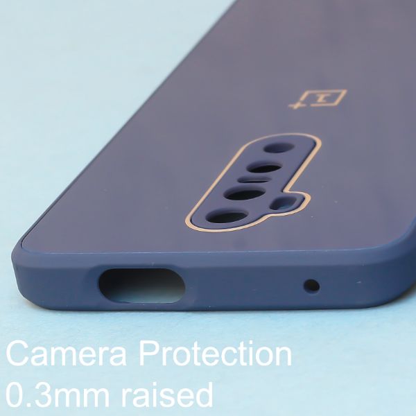 Dark Blue camera Safe mirror case for Oneplus 7 Pro