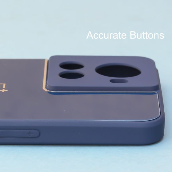 Dark Blue camera Safe mirror case for Oneplus 10R